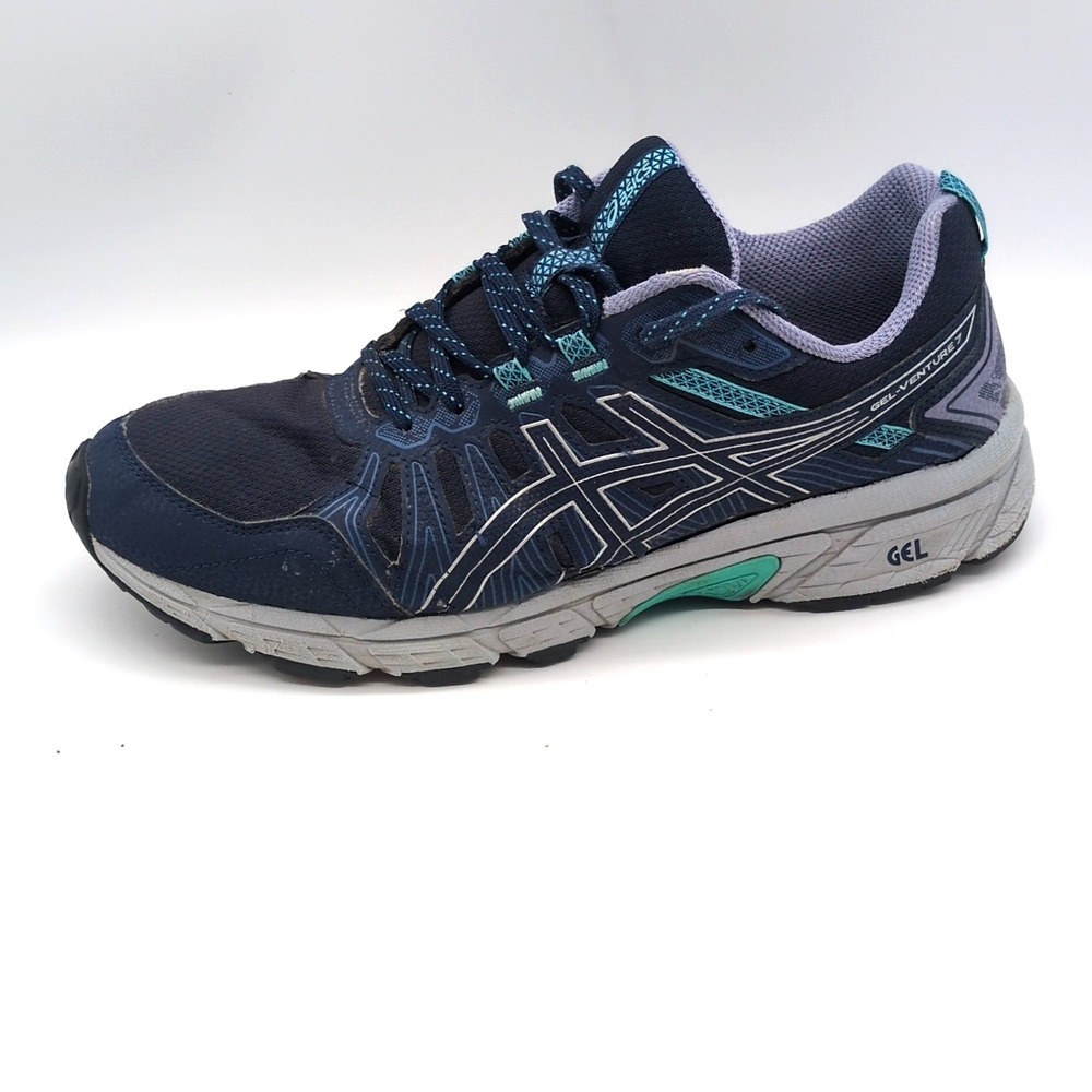 Asics Shoes Womens Gel Venture 7 Blue 11 Running Sneakers Athletic 1012A477